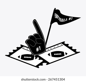 Sports design over white background, vector illustration.