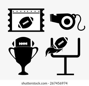Sports design over white background, vector illustration.