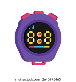 Sports Digital  Stopwatch Vector style icon. Eps 10 file