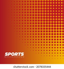 Sports Dots halftone vector sports background design for digital, social media, website design and printed
design
