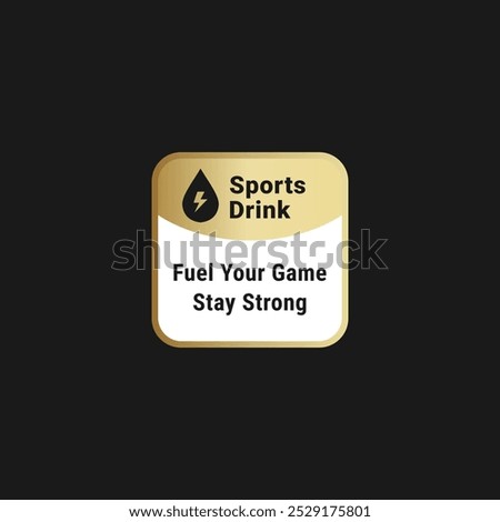 Sports drink label or Electrolytes drink label vector for product. Best Electrolytes drink label vector for product design element and more.