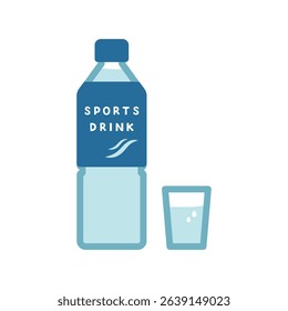 Sports drink simple illustration material