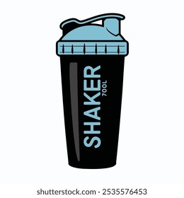 Sports drinks bottle protein shaker and fitness container, thermos or icon vector illustration. Commonly used for protein shakes and pre workout. Editable graphic element resources for many purposes.