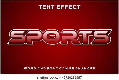 Plantilla de diseño de efecto de texto editable deportivo