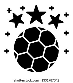 Sports emblem solid icon design 