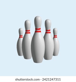 Sports equipment concept. Realistic 3d object cartoon style.