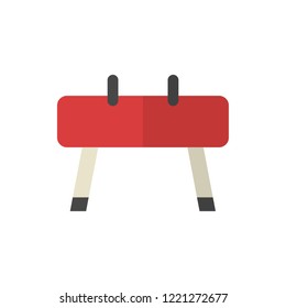 sports equipment horse flat vector icon