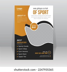 Sports Event, Championship, Final Tournament Flyer, poster A4 size template