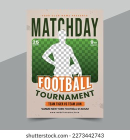 Sports event flyer template and Soccer championship tournament poster layout design