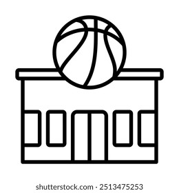 Sports Facilities icon line vector illustration