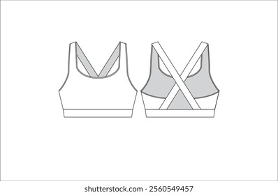 sports , fashion and fitness bra for women fully editable file