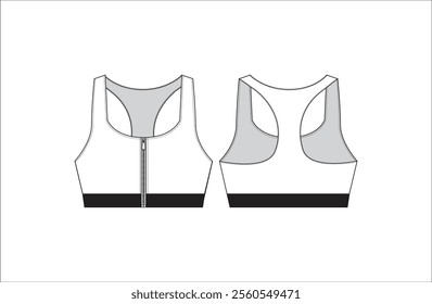 sports , fashion and fitness bra for women fully editable file