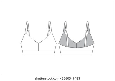 sports , fashion and fitness bra for women fully editable file