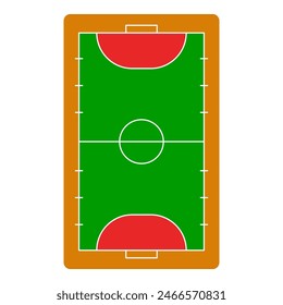 Sports field end equipment. Sports stadium or arena and ground. Vector Illustration isolated on background