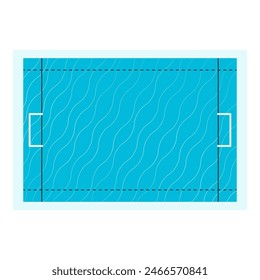 Sports field end equipment. Sports stadium or arena and ground. Vector Illustration isolated on background