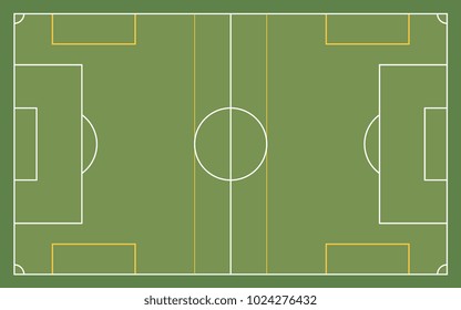 Sports Field Football Soccer Field Vector Illustration Background
