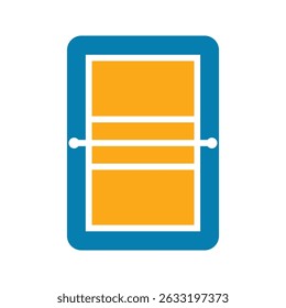 sports field. Volleyball court. Illustration of flat vectors.