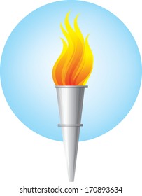Sports fire. Vector illustration