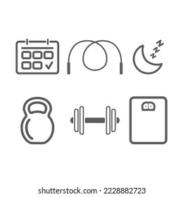 Sports and fitness icon vector illustration design isolated