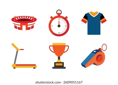 Sports and Fitness Vector Illustrations Set- (3