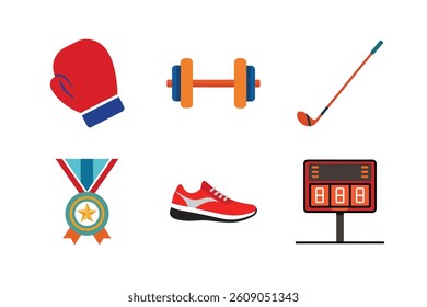 Sports and Fitness Vector Illustrations Set- (2)