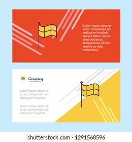 Sports Flag abstract corporate business banner template, horizontal advertising business banner.