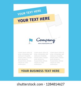 Sports flag Title Page Design for Company profile ,annual report, presentations, leaflet, Brochure Vector Background