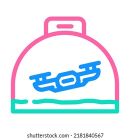 sports flights on copters color icon vector. sports flights on copters sign. isolated symbol illustration