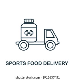 Sports Food Delivery icon. Simple element from delivery collection. Creative Sports Food Delivery icon for web design, templates, infographics and more