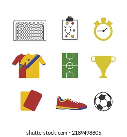 sports futsal design icon flat vector modern illustration
