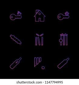 Sports  games  atheletes  arrows  left  right  up  down  cricket   football  tennis  bails  ball  wicket  halmet  icon vector design  flat  collection style creative  icons