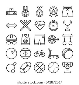 Sports and Games Vector Icons 2