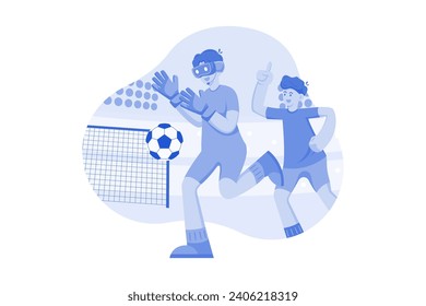 Sports Games Virtual Concept Illustration concept on white background