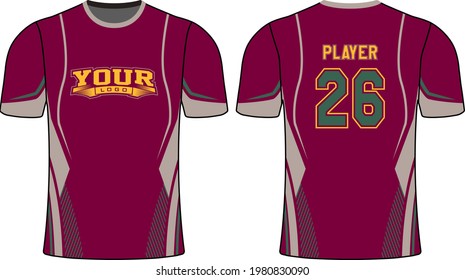 Sports gear template mockup perfect fit for all sports. The designs that go on casual wear, shirts design, fashions apparels, and all kind of sports gear 