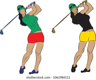 Sports Girl, Golf, Game