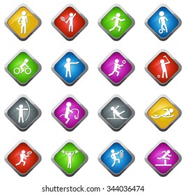 Sports glossy web icon set
