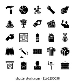 
Sports Glyph Vector Icons 
