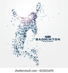 Sports Graphics particles, vector illustration.