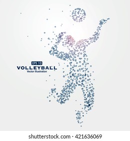 Sports Graphics particles, vector illustration.