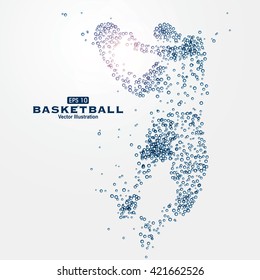 Sports Graphics particles, vector illustration.