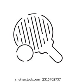 Sports and Gymnastics Line Icon. Sports items and games vector Illustrations ball. Health lifestyle and sign