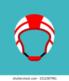 Sports helmet isolated cartoon. Sport equipment vector illustration