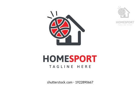 Sports home logo design.  Vector