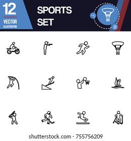 Sports icon collection vector set