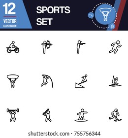 Sports icon collection vector set
