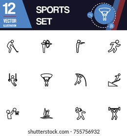 Sports icon collection vector set