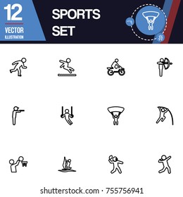 Sports icon collection vector set