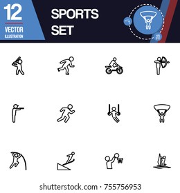 Sports icon collection vector set