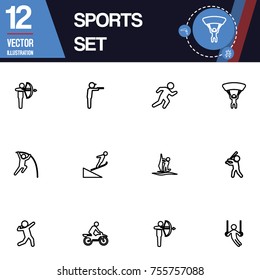 Sports icon collection vector set