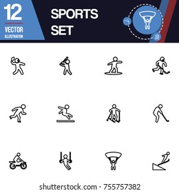 Sports icon collection vector set